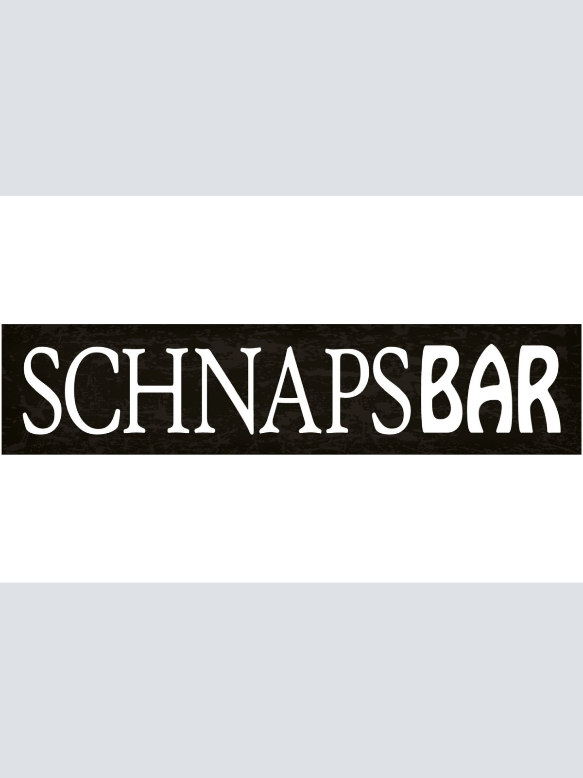 Schild Schnaps Bar Alkohol Glas Lokal Wirt Kneipe Flasche 46 x 10 Blech od. Holz