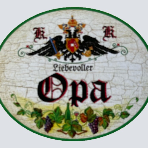 KuK Nostalgie Holzschild Liebevoller Opa Großvater Enkel Kinder Kind Schild