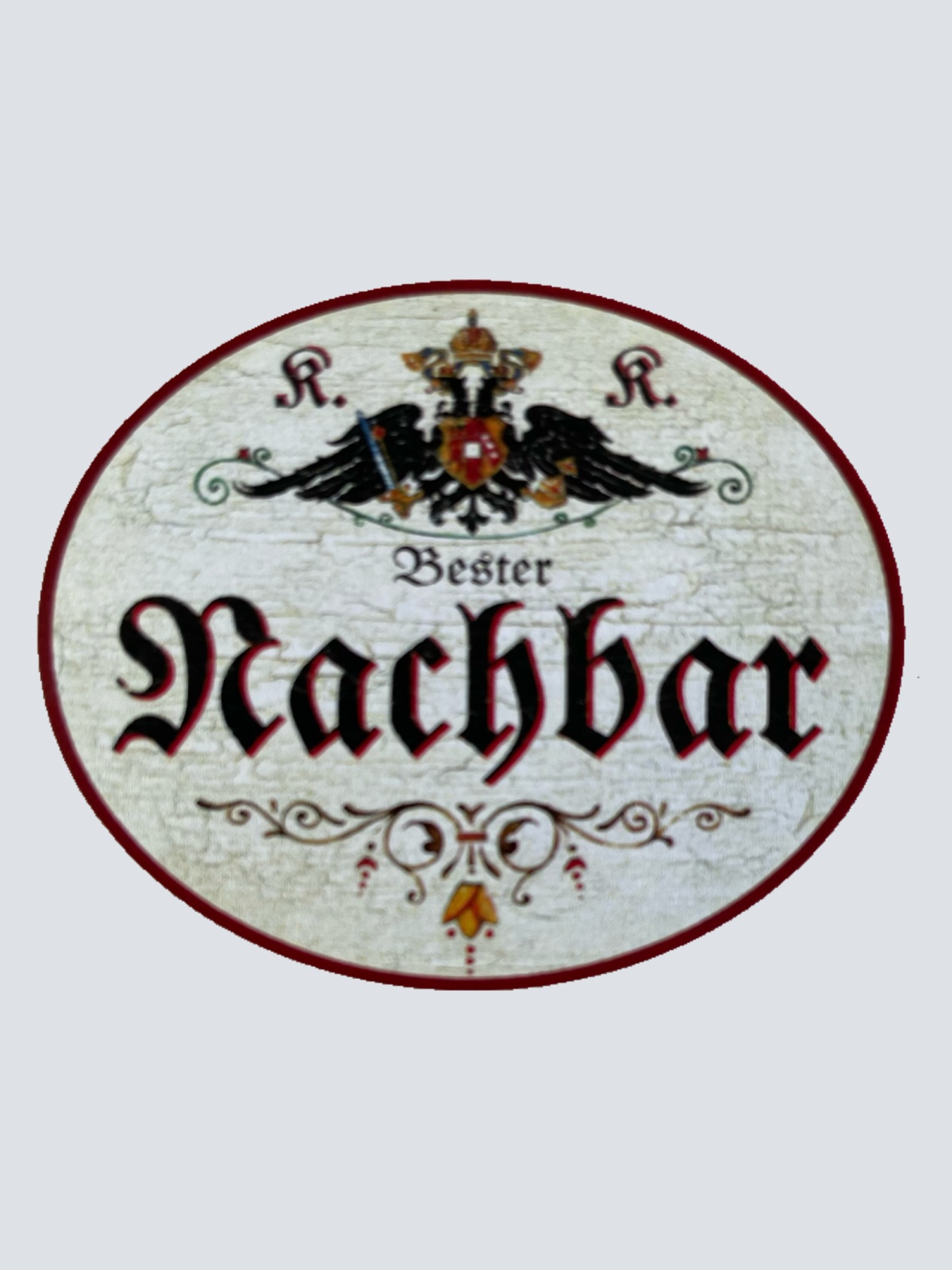 KuK Nostalgie Holzschild Bester Nachbar Nachbarschaft Haus Wohnung Schild