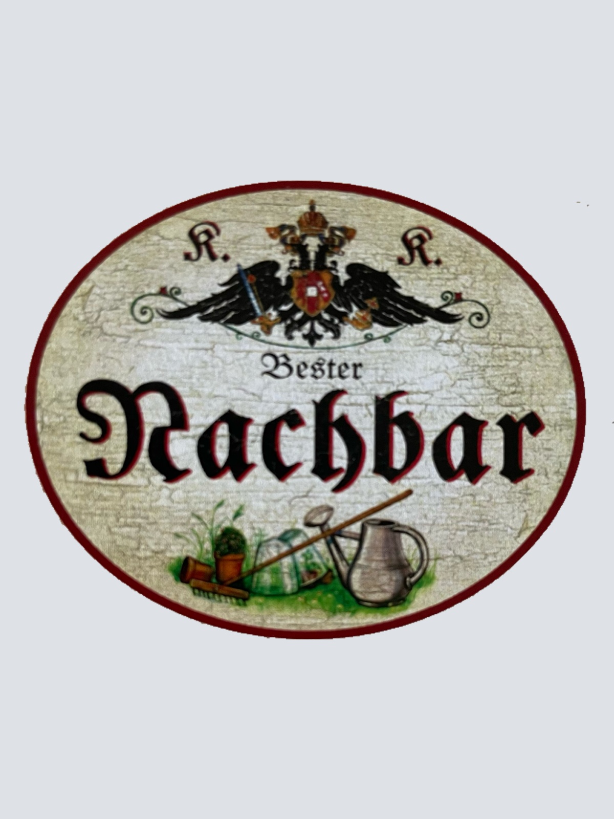 KuK Nostalgie Holzschild Bester Nachbar Nachbarn Nachbarschaft Haus Schild