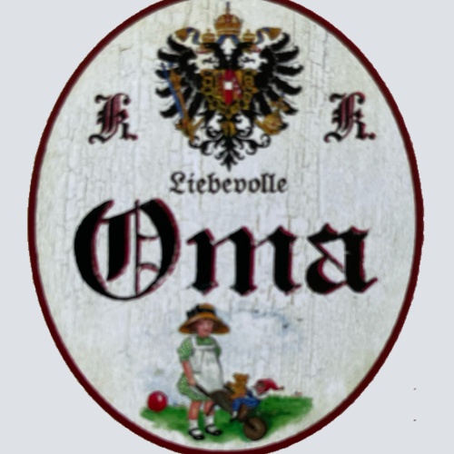 KuK Nostalgie Holzschild Liebevolle Oma Großmutter Kinder Kind Familie Schild