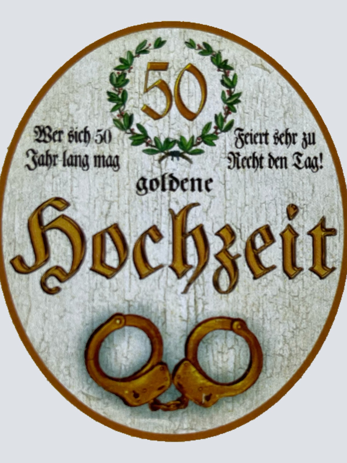 KuK Nostalgie Holzschild Goldene Hochzeit 50 Jahre Ehe Paar Heirat Schild
