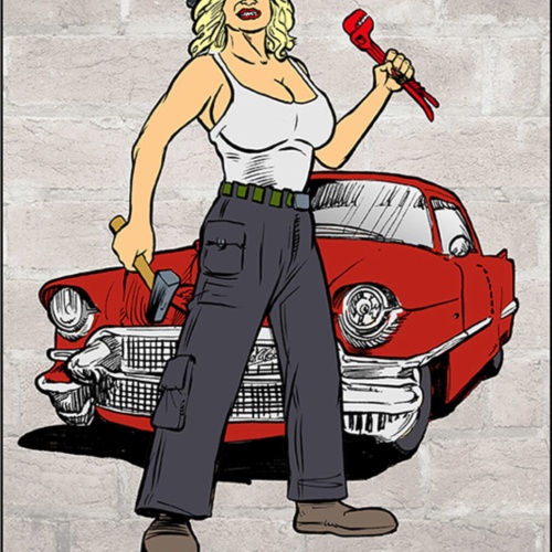 Schild Spruch Meine Garage Meine Gesetze Frauen JW