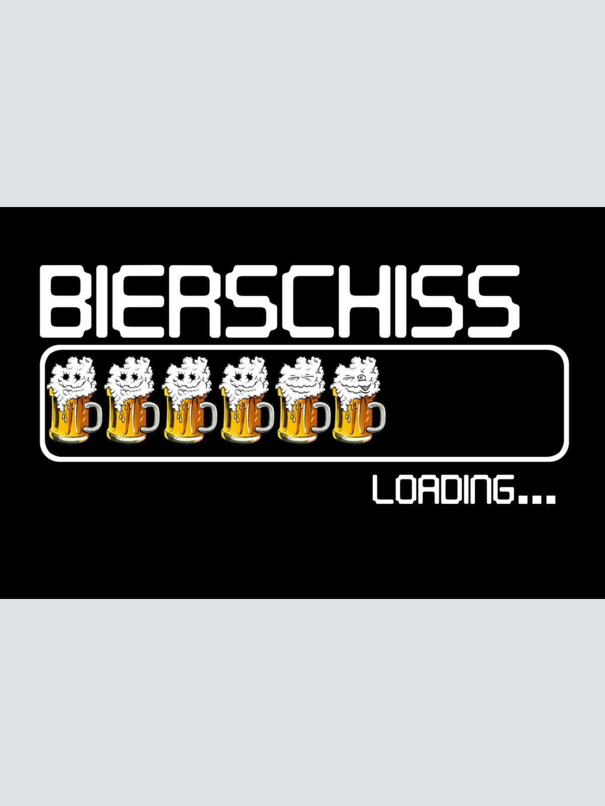 Schild Spruch Bierschiß loading Bier Toilette Klo Alkohol JW