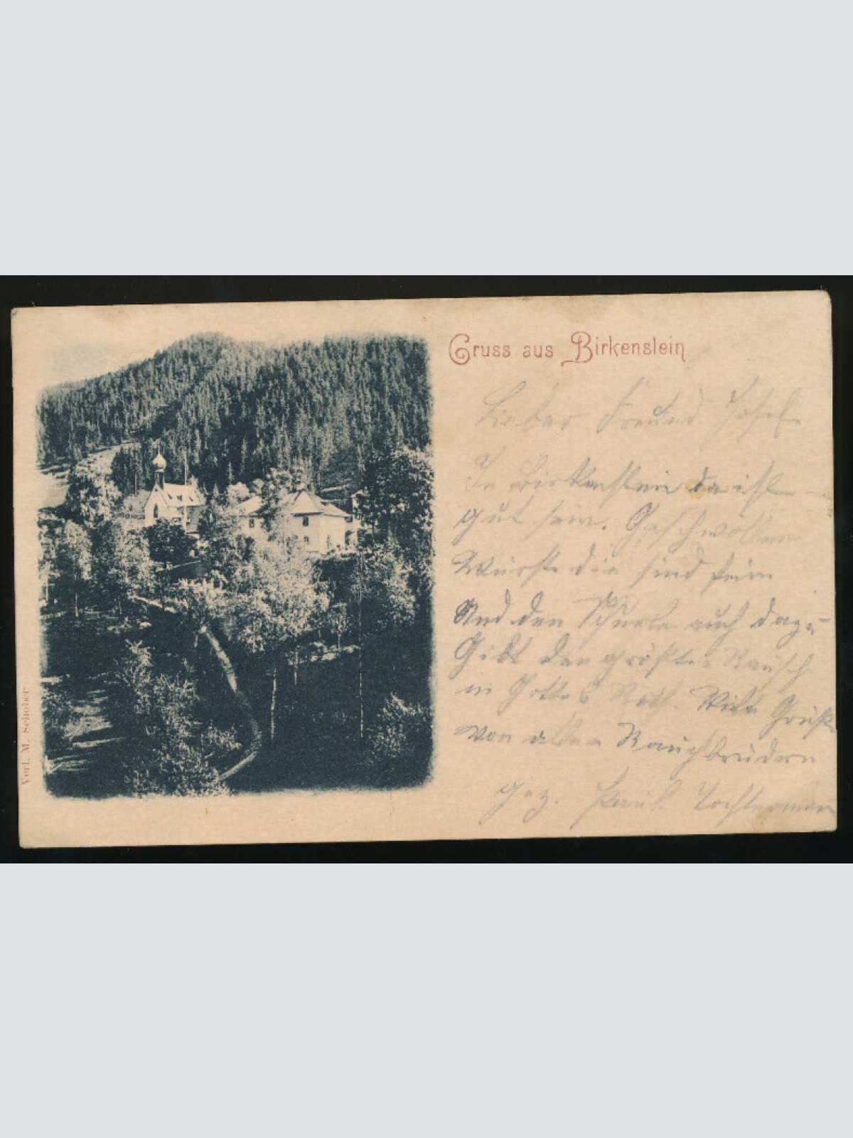 AK gruss aus Birkenstein Bayern Deutschland (600)