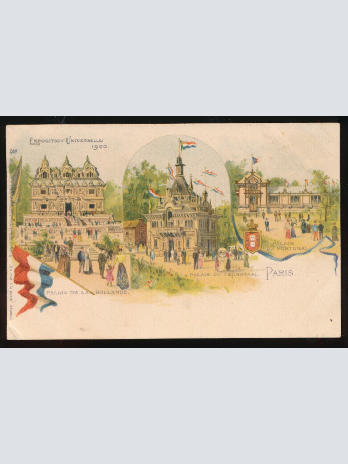 Litho-Karte aus Paris, Palais de la Hollande Frankreich (627)