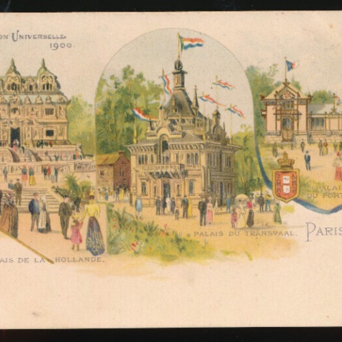Litho-Karte aus Paris, Palais de la Hollande Frankreich (627)