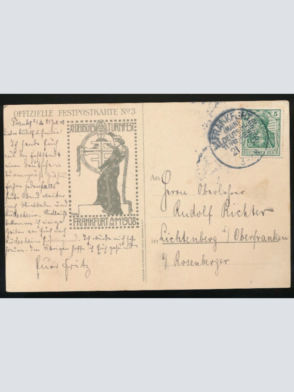 AK aus Frankfurt Deutsches Turnfest Hessen (655)