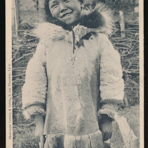 AK von einem Eskimo Kind Jean qui rit chez les Esquimaux (436)