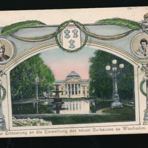 AK aus Wiesbaden neues Curhaus Hessen Deutschland (566)