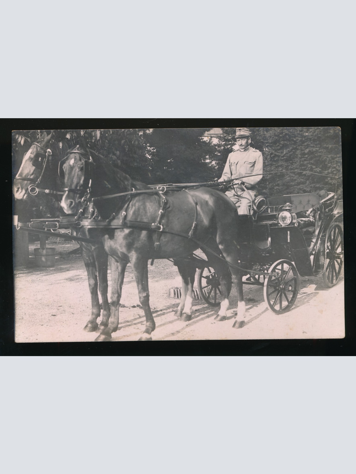 AK aus Grödig Soldat auf Kutsche Salzburg (185)