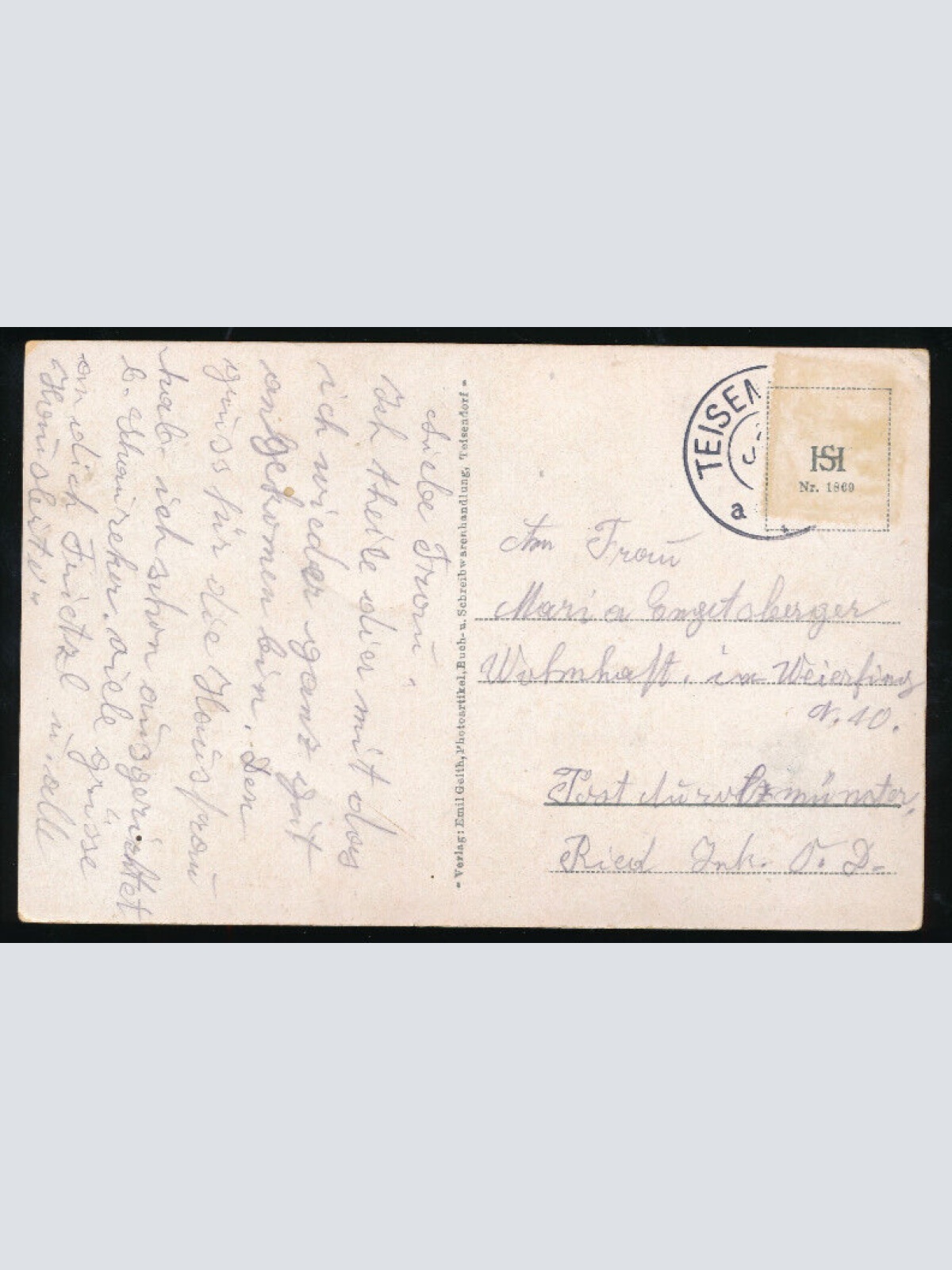 AK aus Teisendorf gegen Untersberg Bayern (711)