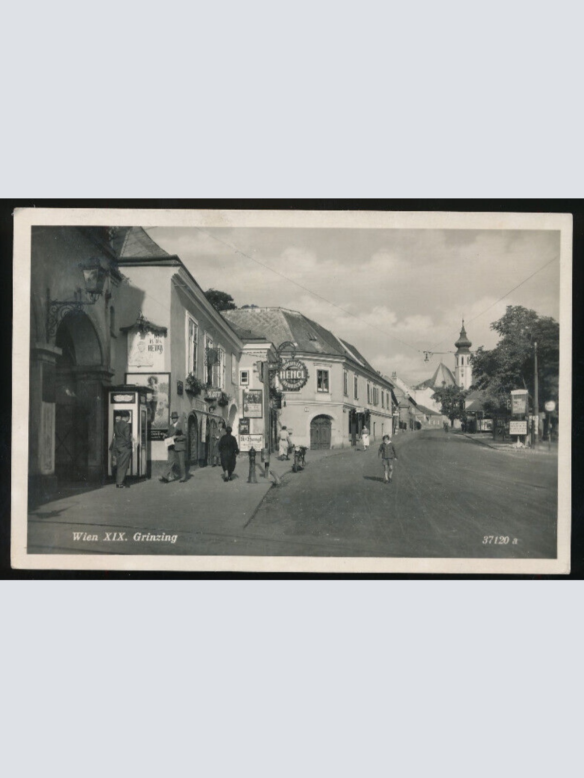 AK aus Wien Grinzing Straßenansicht Wien (771)