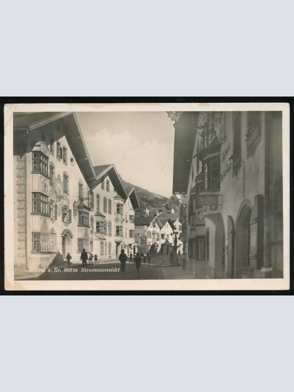 AK aus Matrei am Brenner Strassenansicht Tirol (757)