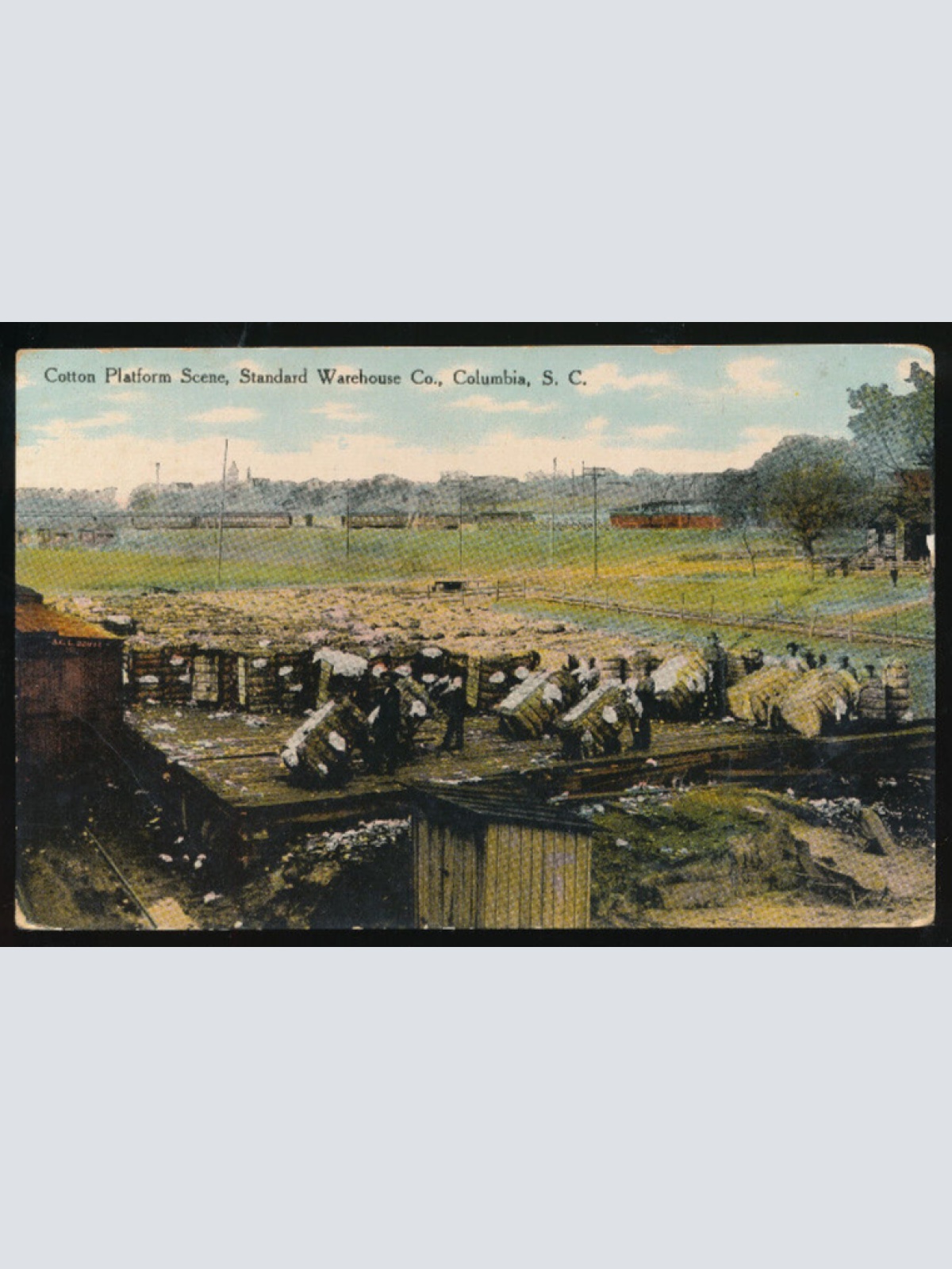 AK aus Columbia Baumwollplantage - Cotton Platform USA Amerika (622)