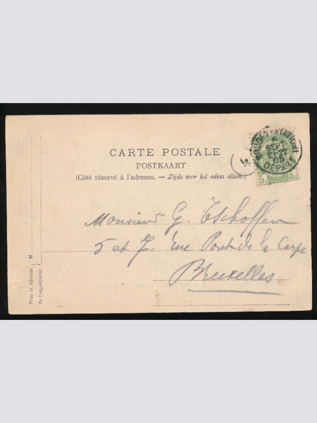 AK aus Ostende Milchverkäuferin, Hundekarren Polizist bei der Pause (619)