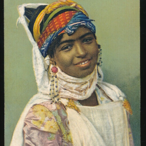 AK von einem kleinen Mädchen aus Constantine Algerien Afrika (682)