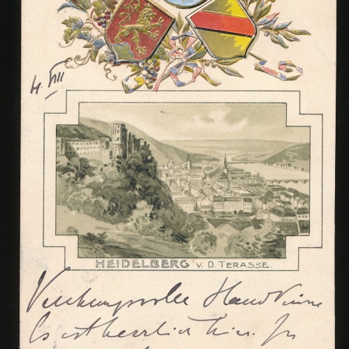 Präge-Karte aus Heidelberg, Baden Württemberg (84)