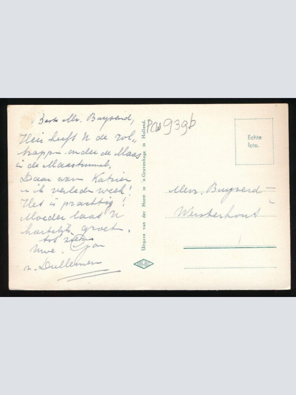 AK aus Rotterdam Maastunnel Menschen mit Fahrädern auf der Rolltreppe (3)