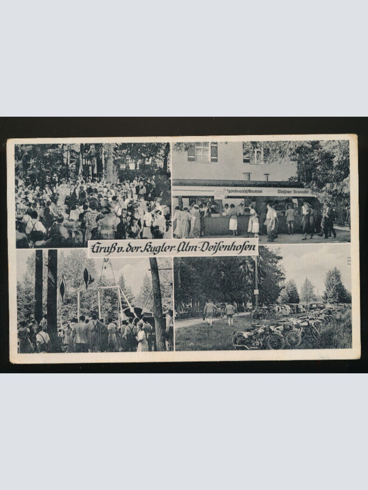 AK gruß von der Kugler Alm Deisenhofen Mehrbildkarte Bayern (62)