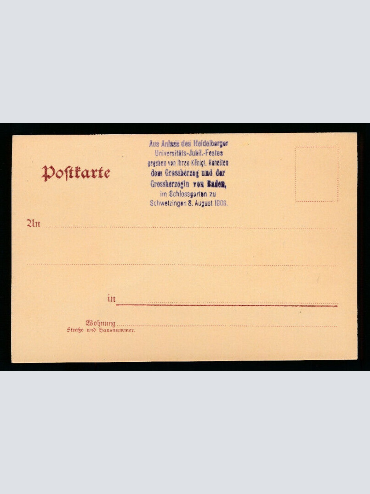 Jugenstil-Karte aus Schwetzingen Baden-Württemberg  (46)