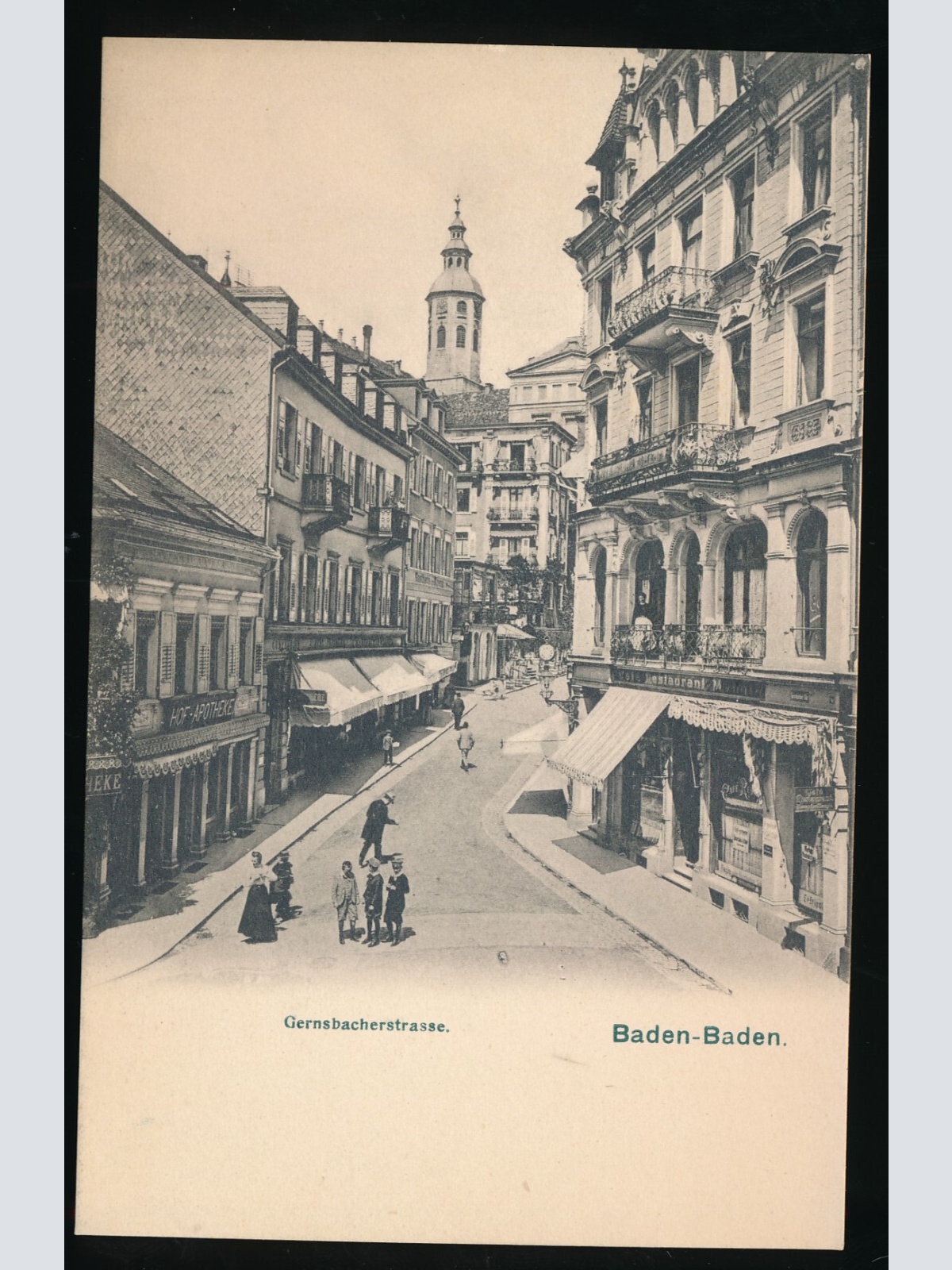 AK aus Baden-Baden Gernsbacherstrasse Baden-Württemberg (13)