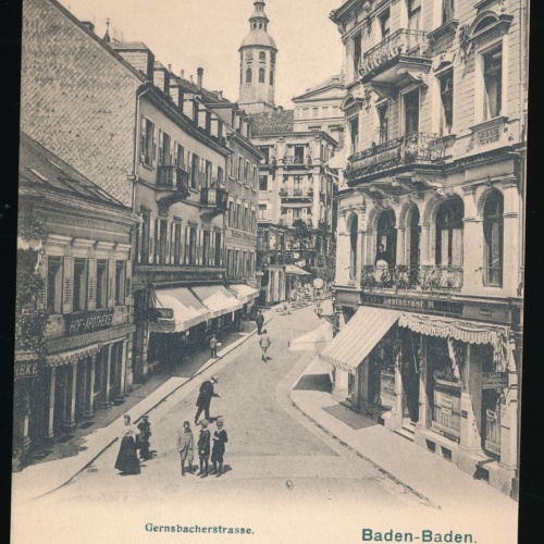 AK aus Baden-Baden Gernsbacherstrasse Baden-Württemberg (13)