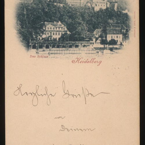 AK aus Heidelberg mit Schloss Baden-Württemberg Deutschland (100)