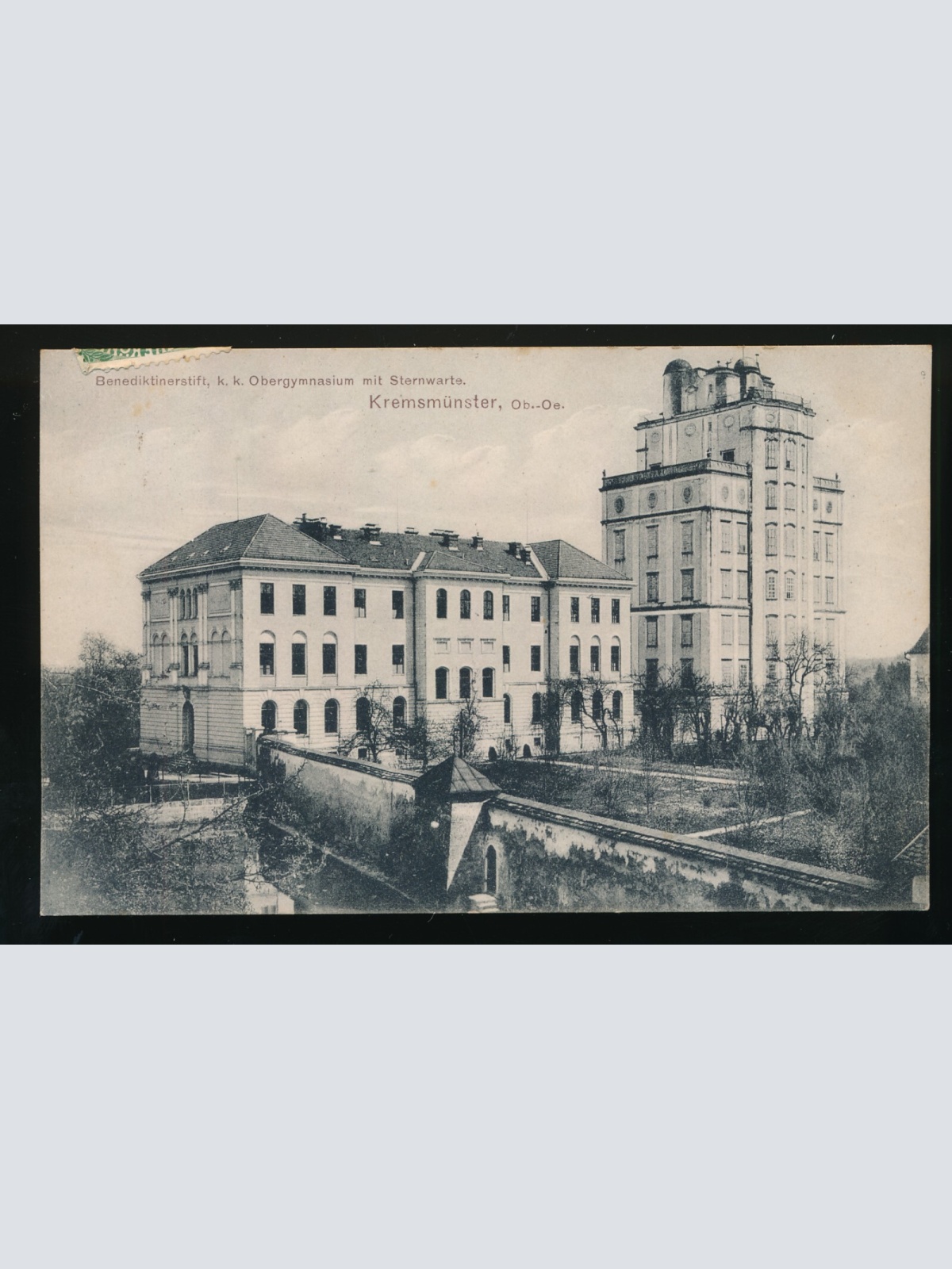AK aus Kremsmünster K.K Obergymnasium mit Sternwarte Oberösterreich (180)