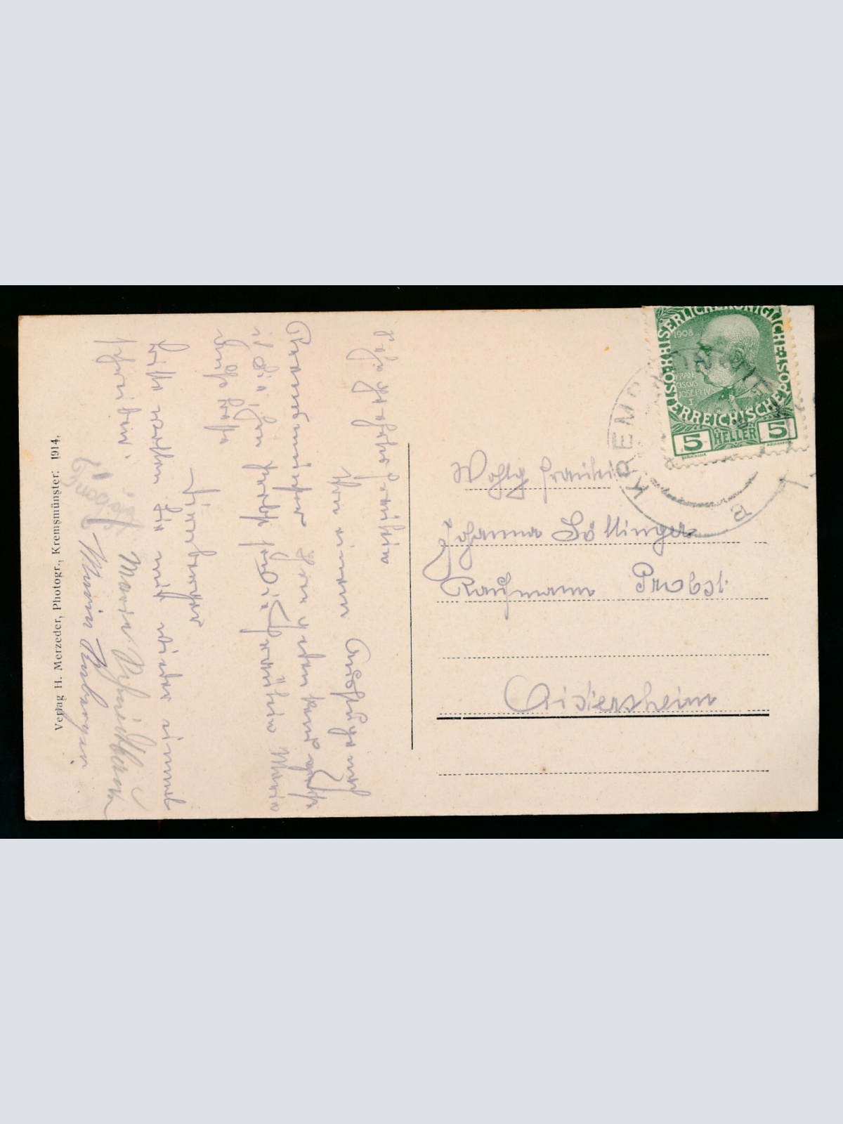 AK aus Kremsmünster K.K Obergymnasium mit Sternwarte Oberösterreich (180)