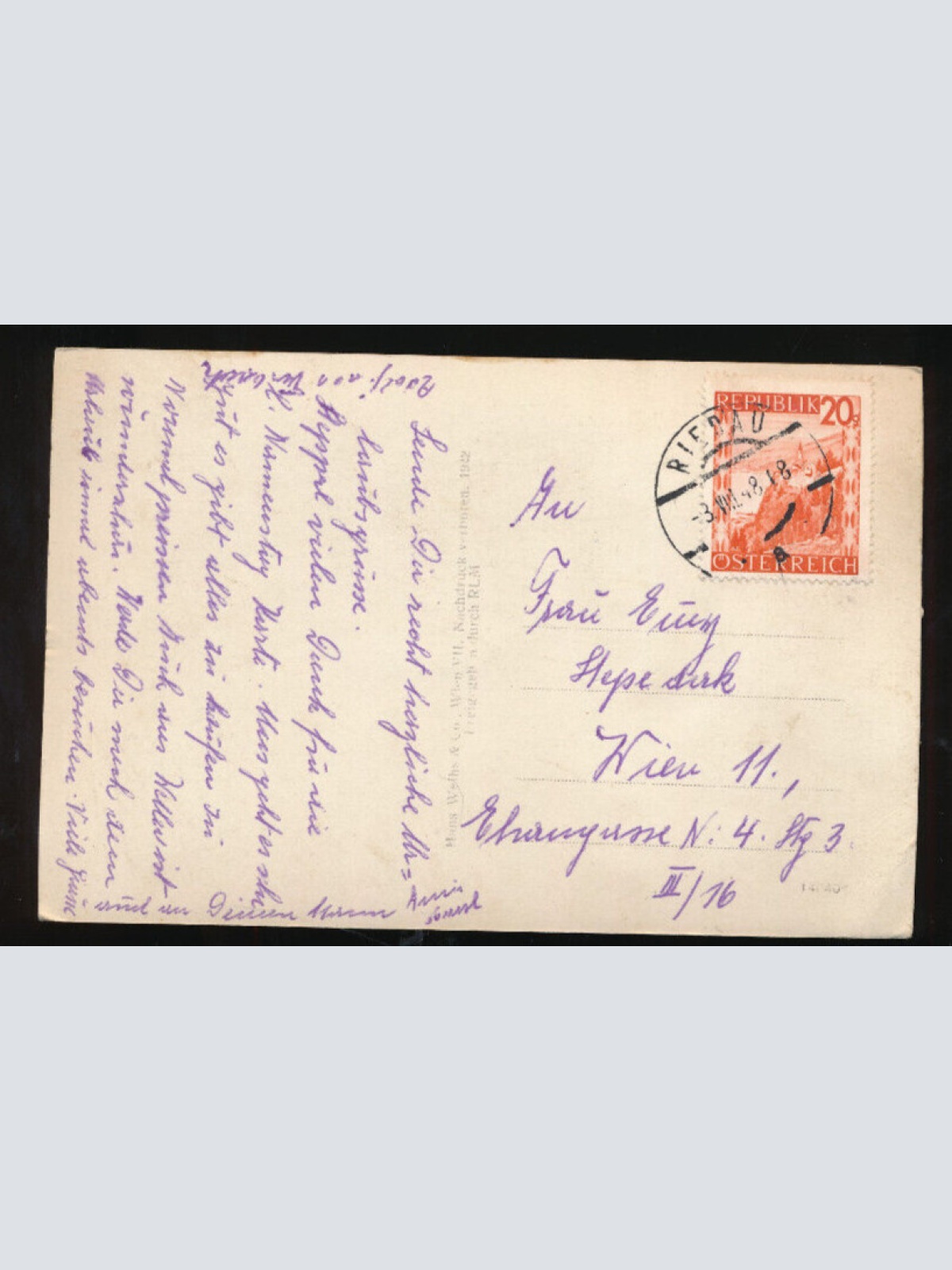 AK aus Riedau Fliegeraufnahme Oberösterreich (209)