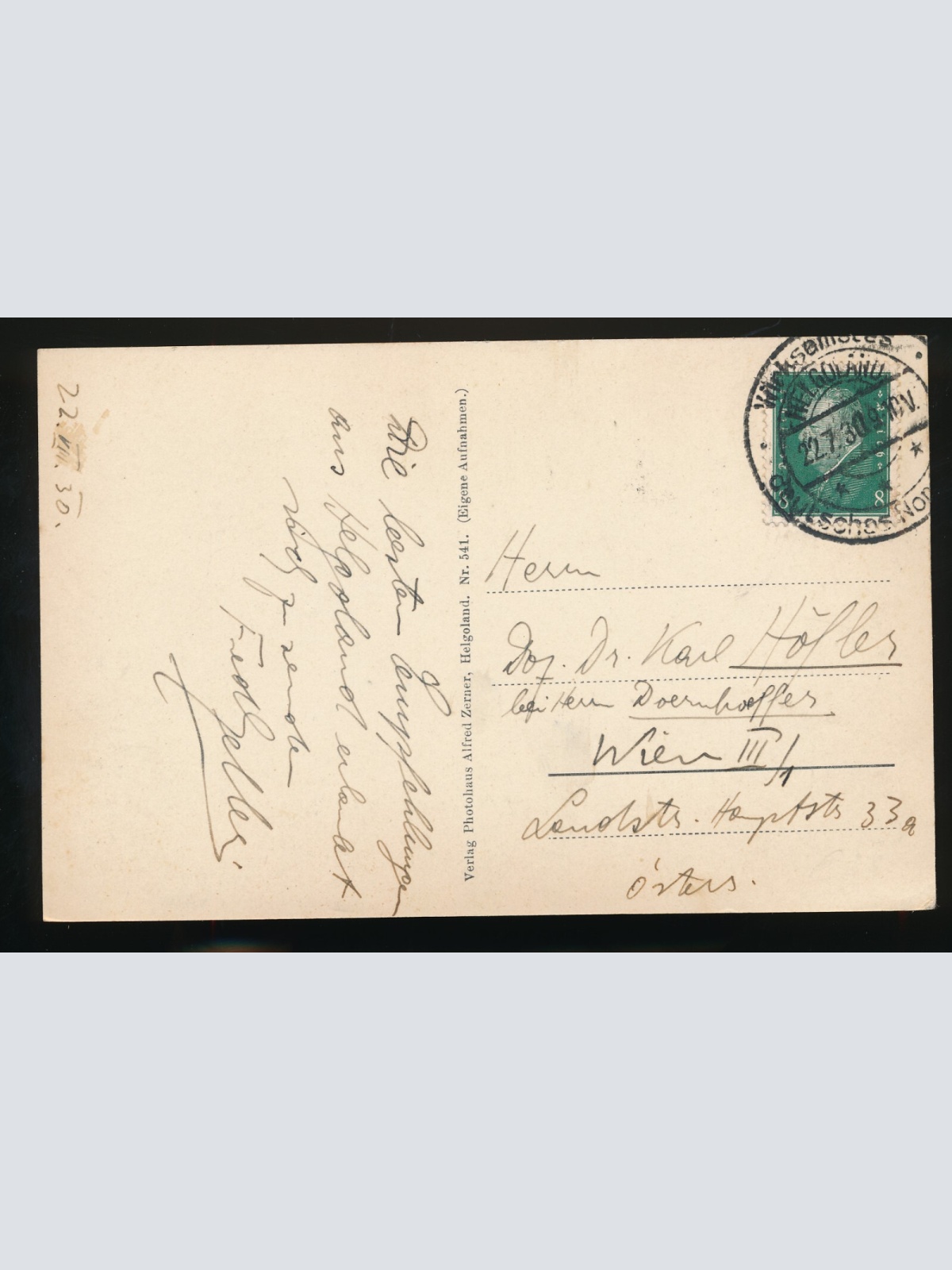 AK aus Helgoland das unter und oberland Schleswig-Holstein (261)