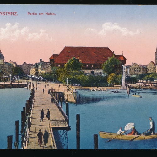 AK aus Konstanz partie am Hafen Baden-Württemberg (530)