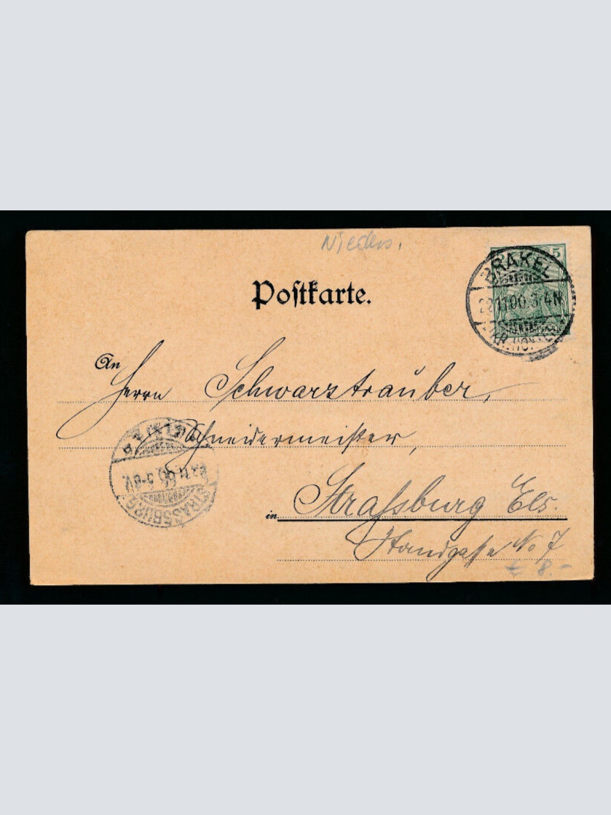 Litho-Karte Gruß aus Hannover Niedersachsen (535)