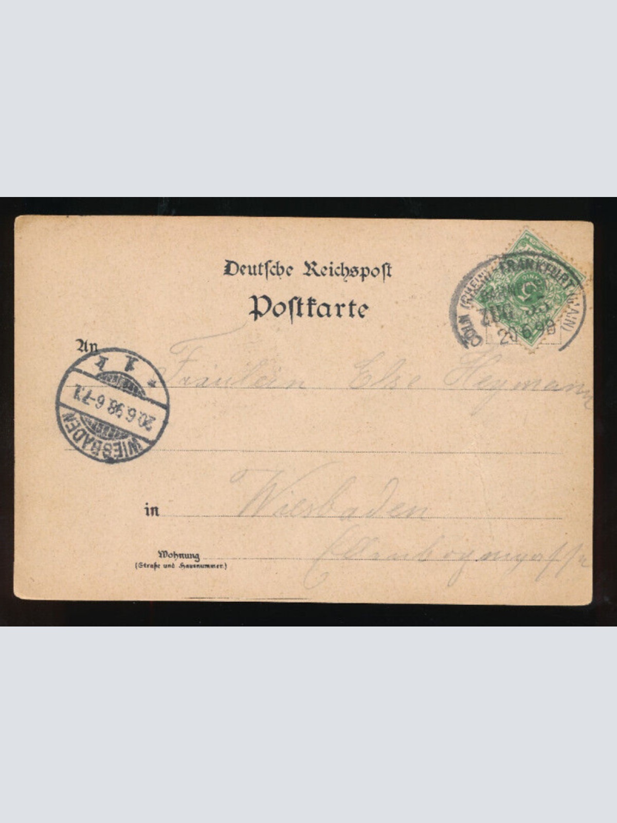 Litho-Karte gruss aus Eppstein Hessen mit Bahnhofrestauration (522)