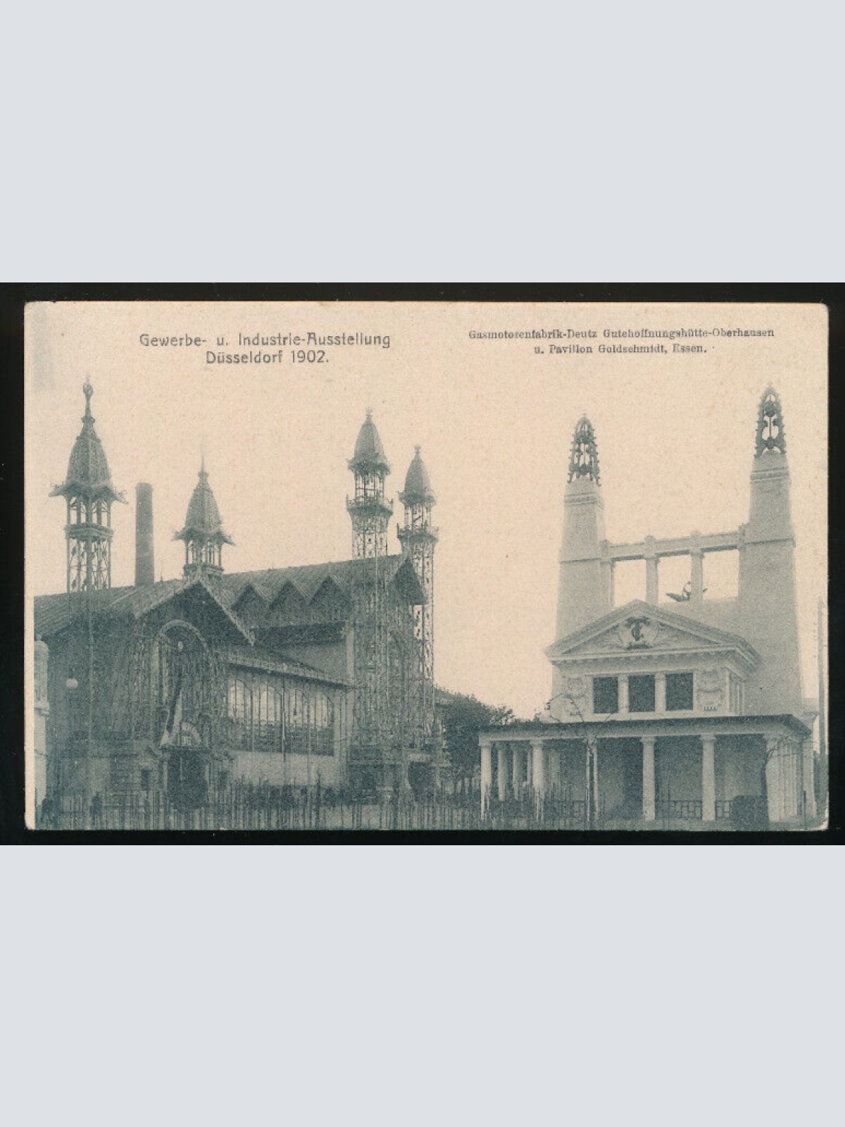 AK aus Düsseldorf Gewerbe u. Industrie-Ausstellung 1902 N.R.W (1008)