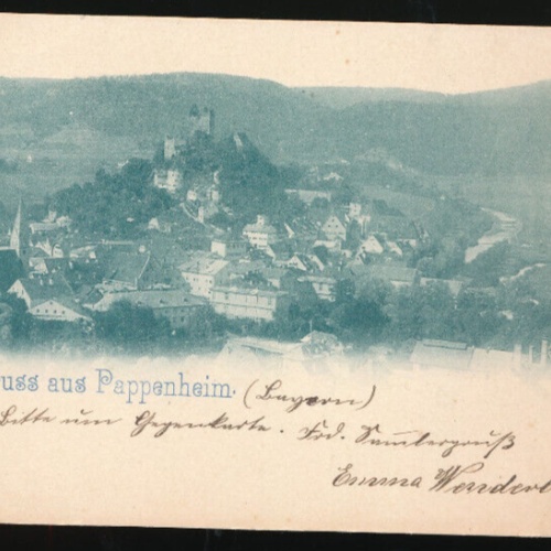 AK gruss aus Pappenheim Bayern (976)