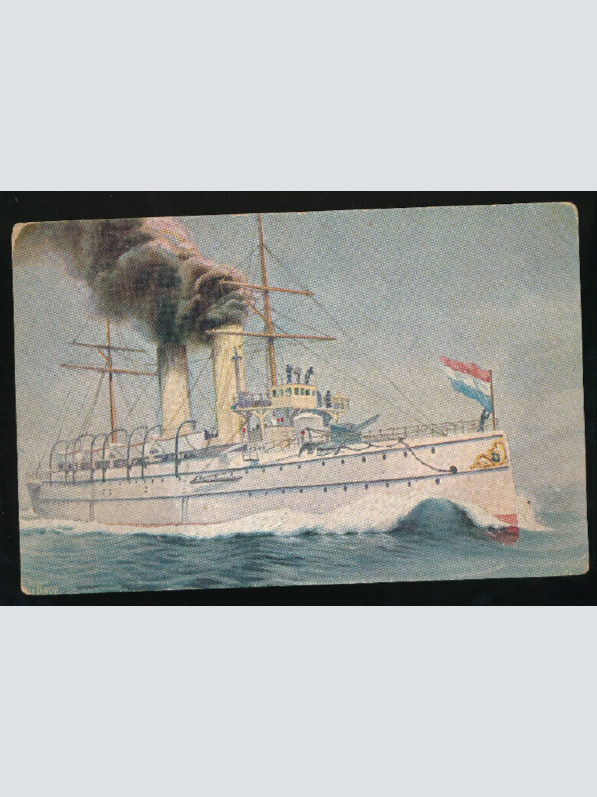 AK von einem Holländischen Kreuzer Nord-Braband (894)