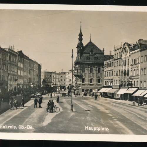 AK aus Ried im Innkreis Hauptplatz Oberösterreich (492)
