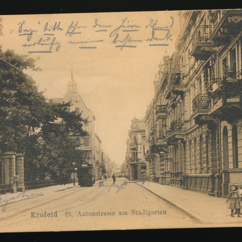 AK Krefeld St.Antonstrasse am Stadtgarten N.R.W (26)