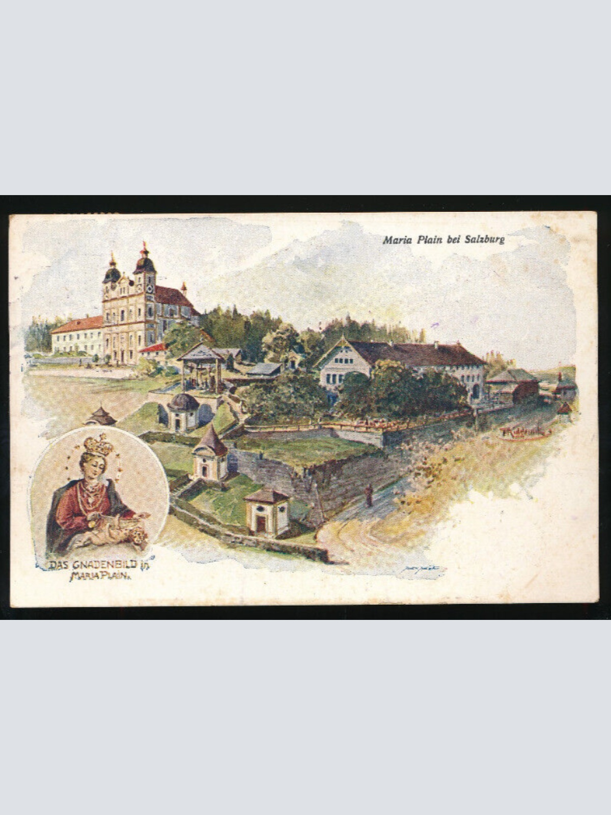 AK aus Maria Plain bei Salzburg mit Gnadenmutter (941)