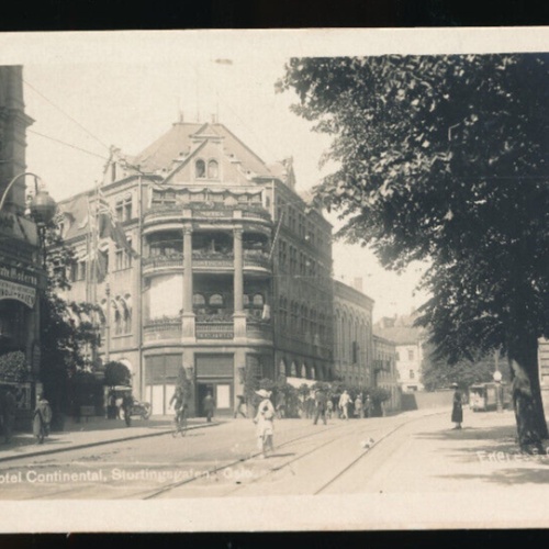 AK aus Oslo Hotel Continental Stortingsgaten Norwegen (924)