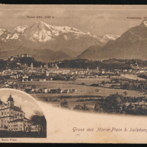 AK aus Maria Plain bei Salzburg mit Maria Plain Kirche (942)