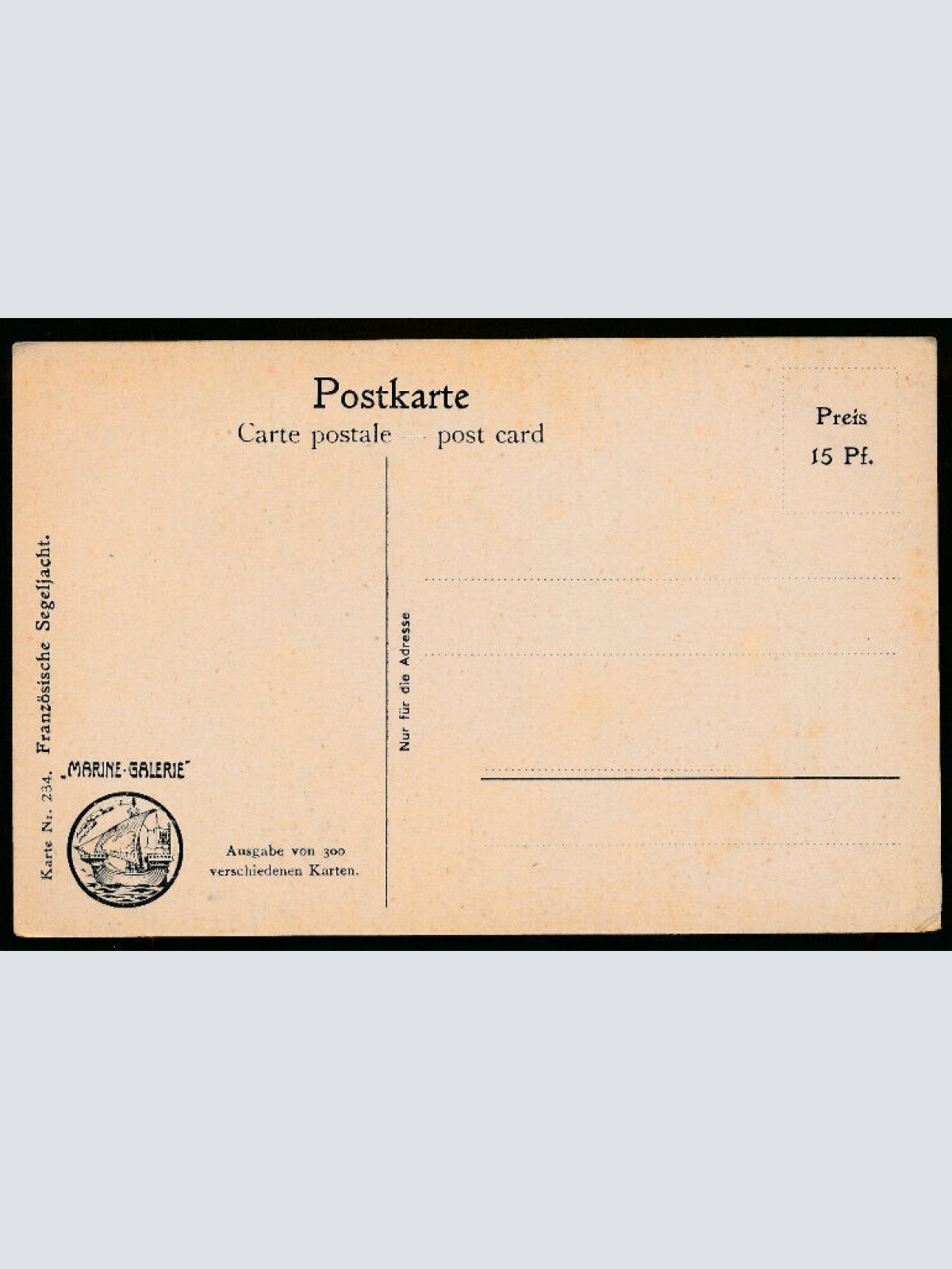 AK von einer Französischen Segeljacht (901)