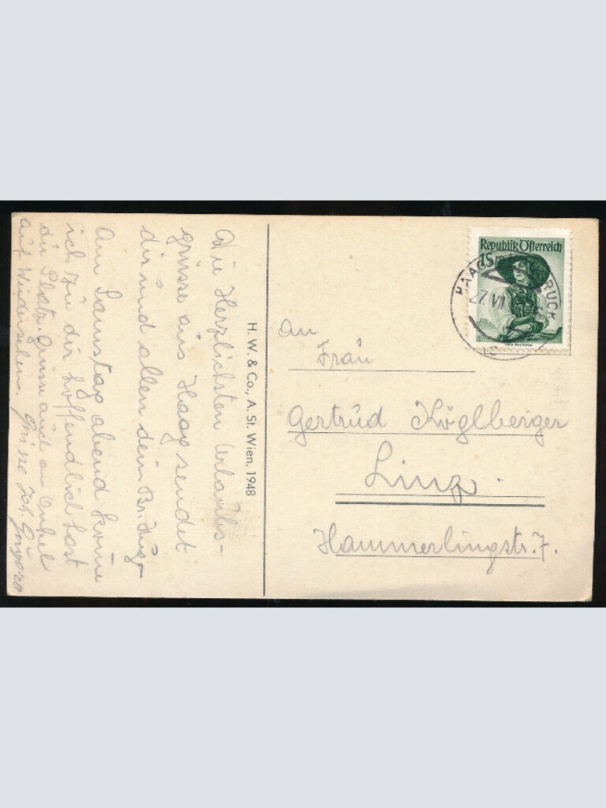 AK aus Haag am Hausruck Fliegeraufnahme Oberösterreich (1079)