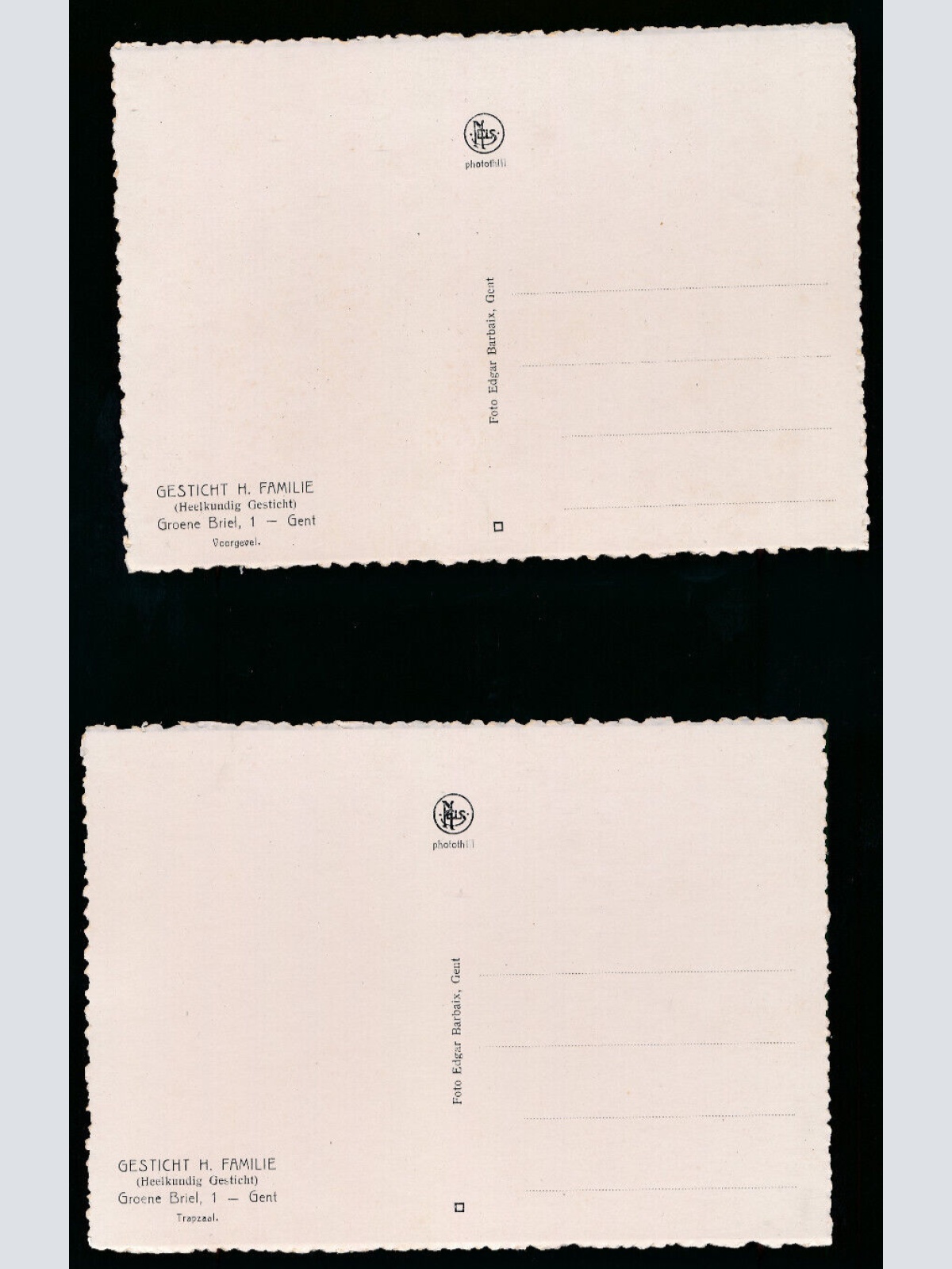 9 Karten aus Gent von einem Privaten Kranknehaus mit Operationssaal (1094)