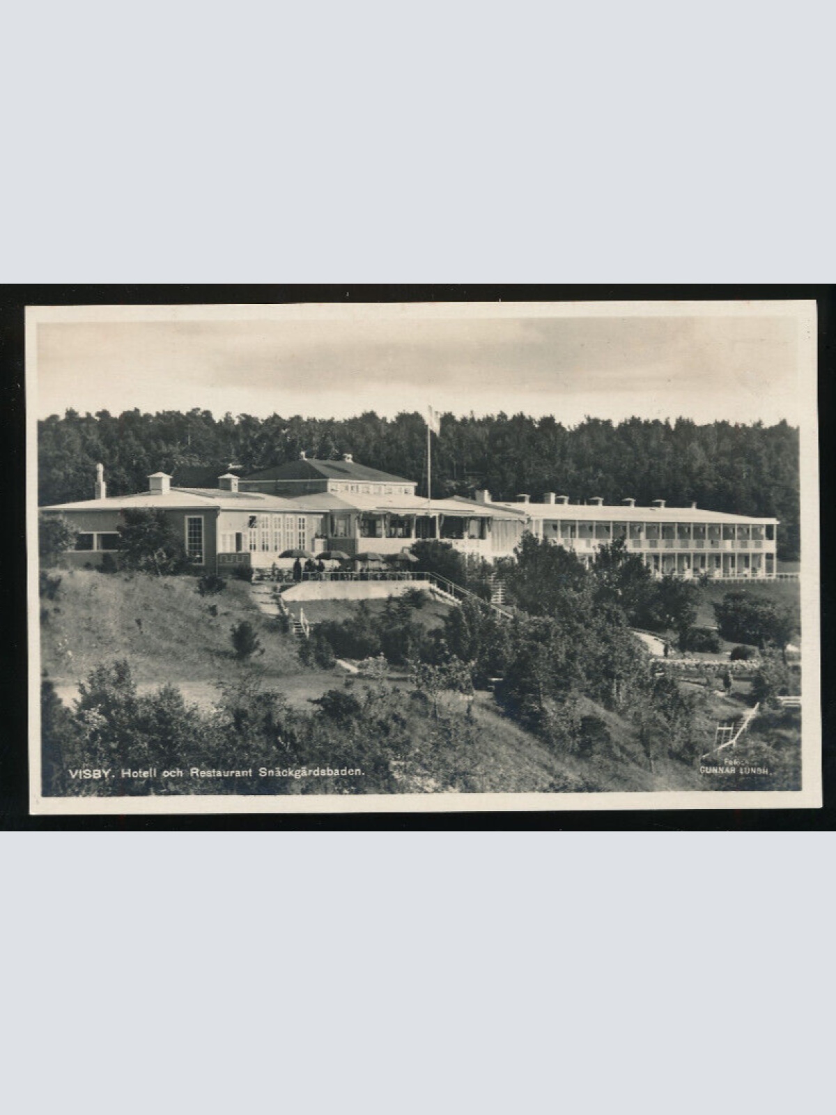 AK aus Visby Hotel och Restaurant Snäckgärdsbaden Schweden (1138)