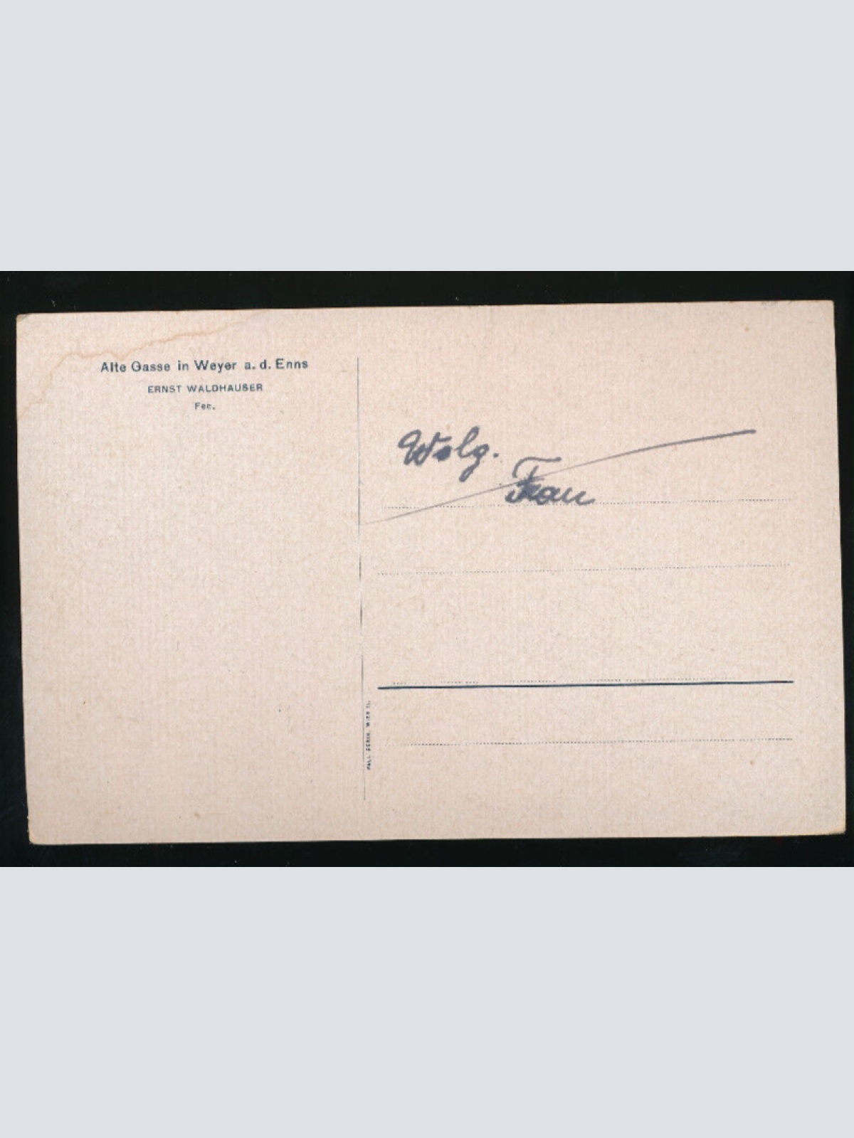 AK aus Weyer an der Enns Alte Gasse Oberösterreich (1080)