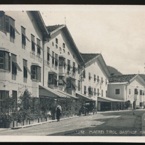 AK aus Matrei am Brenner mit Gasthof KroneTirol (756)