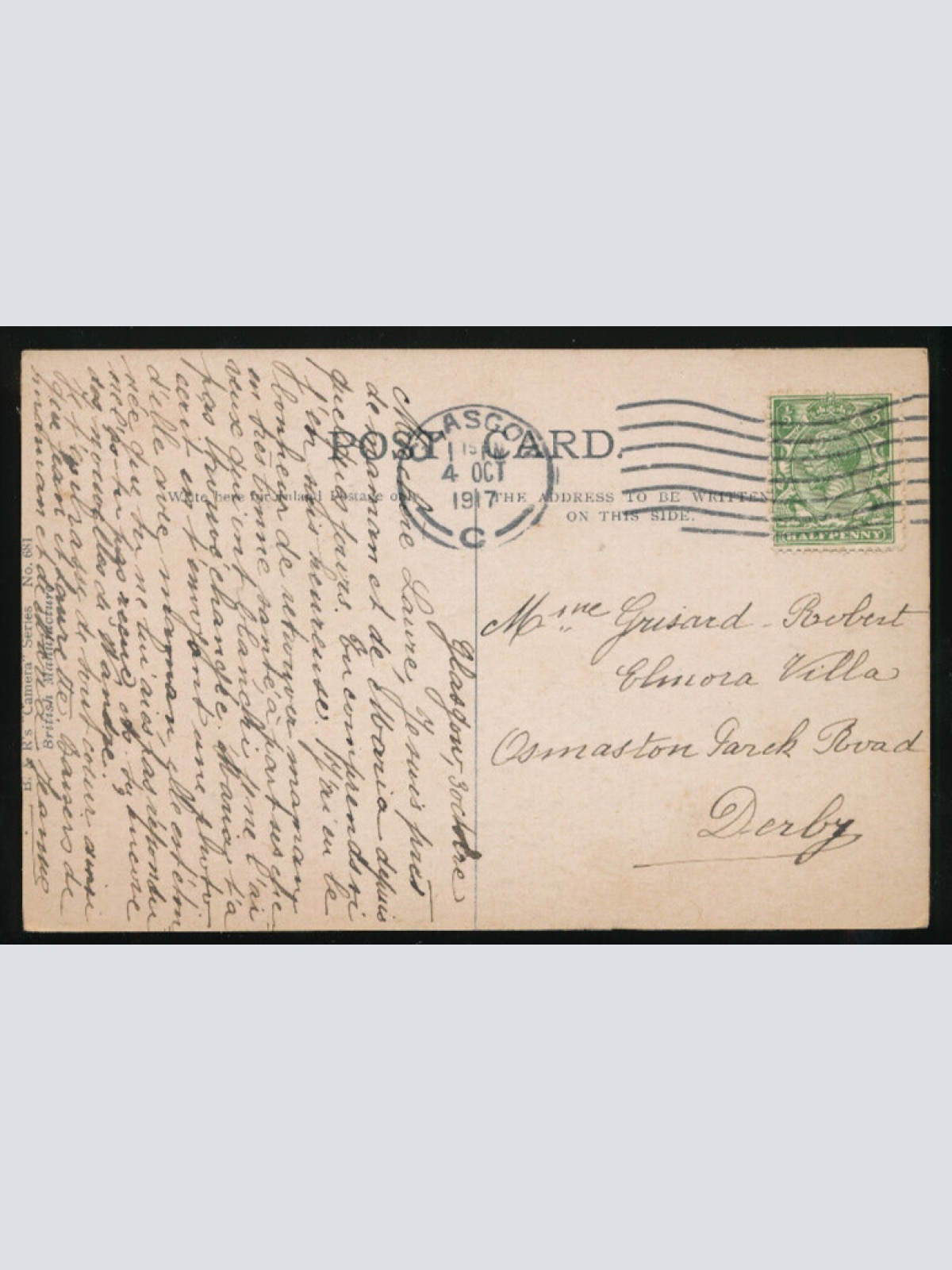 AK aus Scotland - Schottland the green Aboyne free Church Hill Mortlach (839)